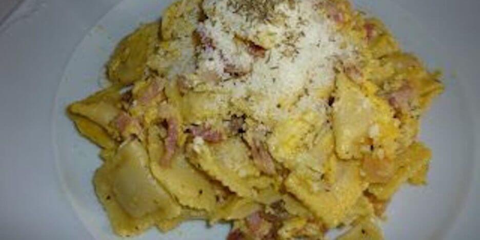 Mari Cocinillas - Ravioli con bacon y huevo receta italiana original