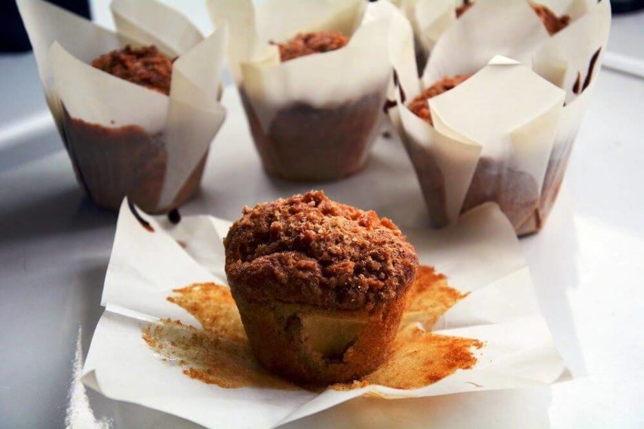 Mari Cocinillas - Muffins de Manzana y canela con Crumble de Caramelo