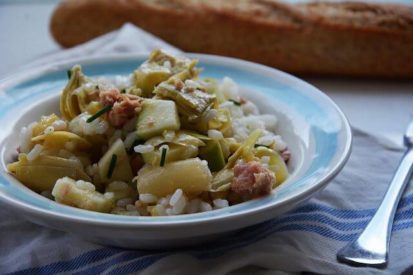 Mari Cocinillas - Ensalada de Arroz con Manzana, atún  y verduras