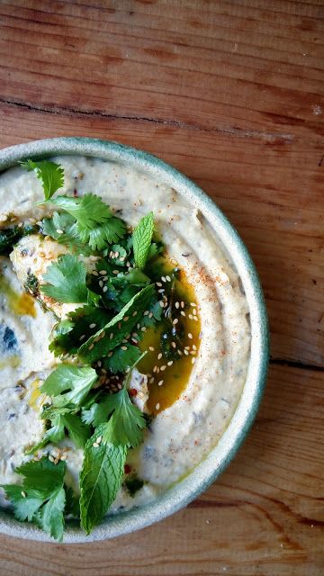 Receta de hummus con crudites