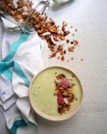 Mari Cocinillas - Smoothie de melón, kiwi y hierbabuena