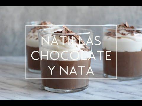 Mari Cocinillas - NATILLAS DE CHOCOLATE CASERAS CON NATA| Las María Cocinillas