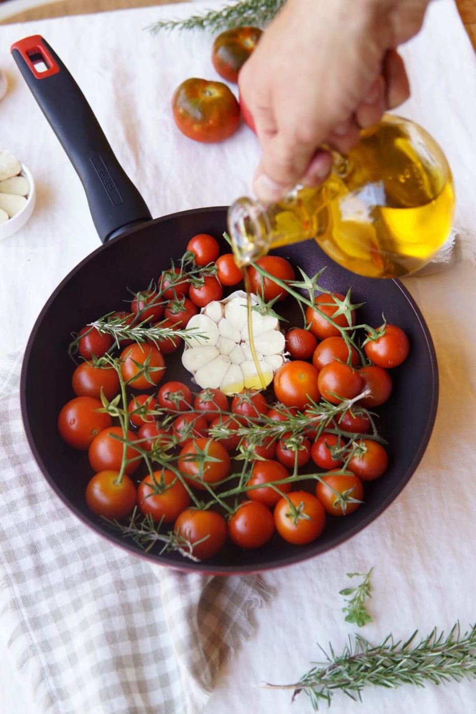 tomates confitados en sarten