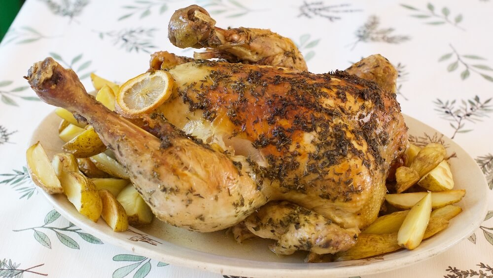 POLLO ASADO EN OLLA LENTA