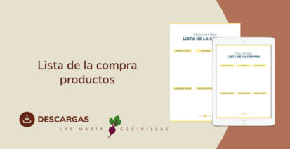 Mari Cocinillas - Lista de la compra productos